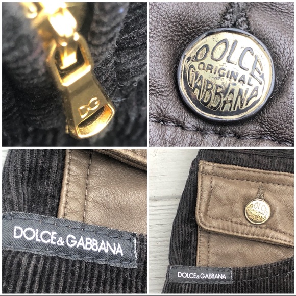 Dolce & Gabbana corduroy lambskin pencil skirt 44 - Picture 3 of 8